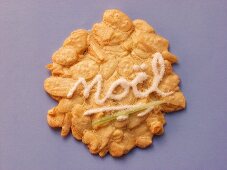 Mandelkeks mit Schriftzug Noel