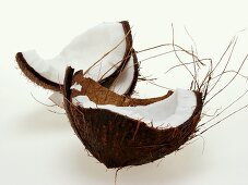 Kokosnuss, aufgeschnitten
