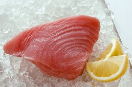 Tuna on crushed ice