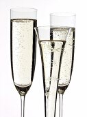 Champagne glasses and festive champagne flute