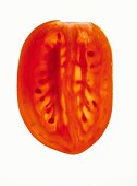 Plum tomato (longitudinal section; detail)