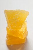 Candied pineapple pieces