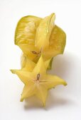 Carambola, a slice cut off