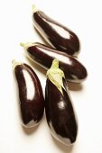 Four aubergines