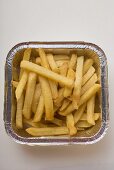 Chips in aluminium tray