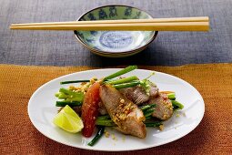 Vegetable salad with pork (Asia)