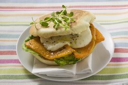 Pumpkin and mozzarella sandwich (Italy)