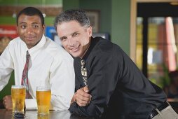 Two men in a pub