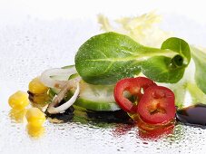 Gemüsesalat mit Balsamicoessig