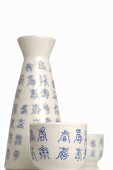 Sake flask (choshi) and cups (sakazuki)