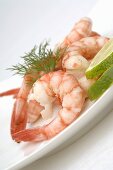 Prawns with lime