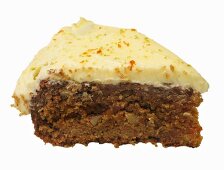 A piece of carrot cake