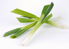 Three spring onions