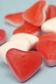 Heart-shaped wine gums