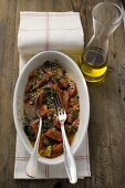 Tomaten-Wirsing-Gemüse, Olivenöl