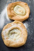 Auszogene (Bavarian fried pastries) with sugar