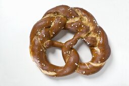 Plaited salted pretzel