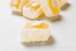 Turkish delight with almonds and coconut