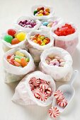 Assorted sweets in paper bags (USA)