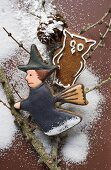 Gingerbread witch and owl