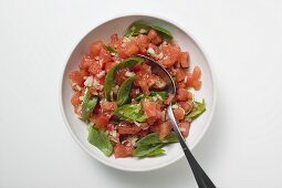 Tomato salsa with fresh basil