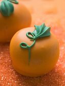 Pumpkin-shaped sweet for Halloween