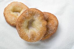 Auszogene (Bavarian doughnuts) on sugar