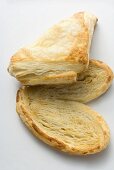 Puff pastry turnover and palmier