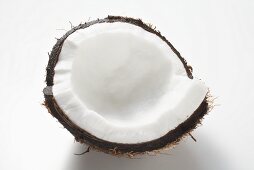 Stück einer Kokosnuss