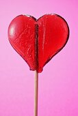 Heart-shaped lollipop