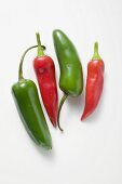 Red and green chillies