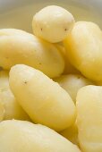 Peeled, boiled potatoes