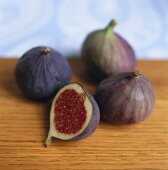 Figs on wooden table