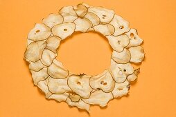Ring of dried pear slices