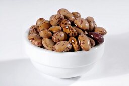 Pinto beans in ceramic bowl