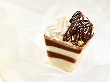 Chocolate and cream dessert