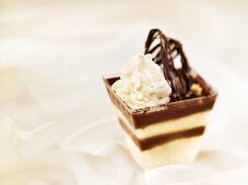 Chocolate and cream dessert