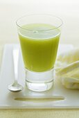 A glass of kiwi fruit juice