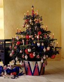 Weihnachtsbaum blau/violett 