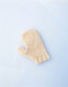 Sisal glove on white background