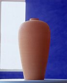 schlichte Tonvase (Terracotta) zum Verzieren m. Bastelanleitung