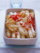 Spargel-Tomaten-Gratin 