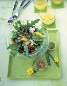 Rauke-Mango-Salat mit GorgonzolaVinaigrette