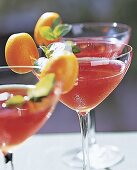 Cocktail, Daiquirol, Bacardi Limon, Aperol, Zitronen- und Maracujasaft