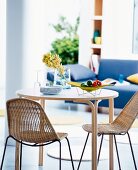 Two chairs and dinning table in dining room