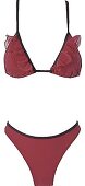 roter Bikini 