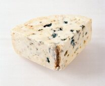 Close-up of Roquefort on white background