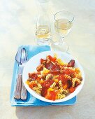 Fusilli mit Paprika und Chorizo 