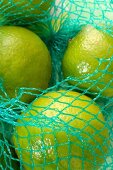 grüne Limonen im Netz,  X 