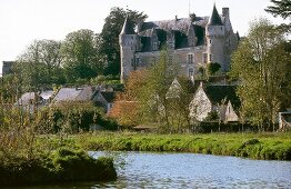 View of Chateau de Montresor castle in Montresor, France